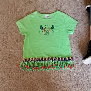 Angel  T-shirt multi colored beads